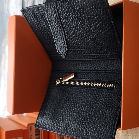 ITALIAN LEATHER "H" Wallet (Mini) NIB - Picture 2 of 2